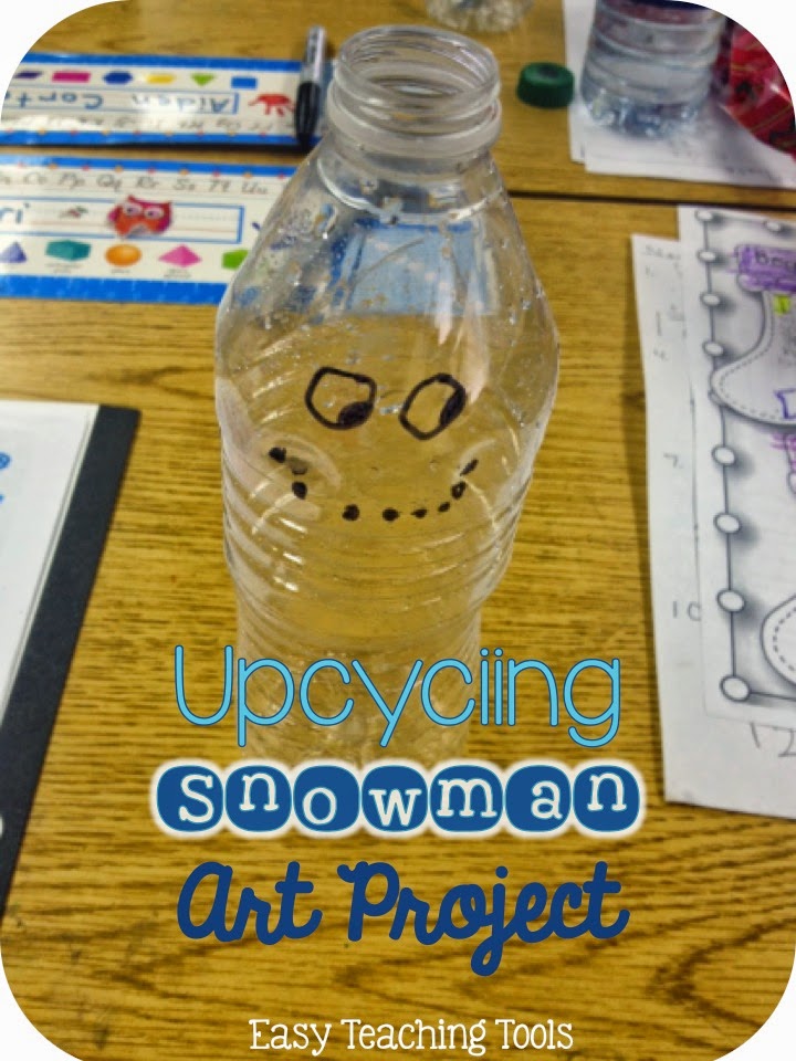 Every year, we make the cutest upcycling snowman craft using just a few materials that you most likely already have in your classroom.