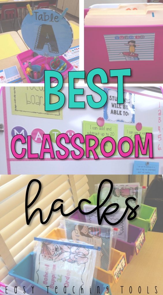 I want to share some of my classroom hacks that you can use tomorrow in your classroom.