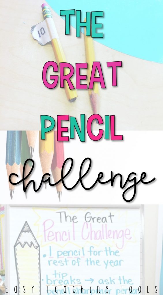 I've got a challenge for you and your class that will teach your students to value their materials while saving you money on pencils. The Great Pencil Challenge has been a life saver in our classroom this year!