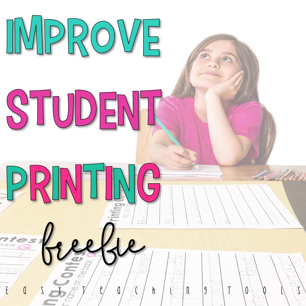 Is messy printing common in your classroom?  Are students apathetic to trying to write neatly? Let's get our students printing neatly in a fun and engaging way with a printing contest.  I've been doing this friendly competition for a long time and it's always a hit with my students.