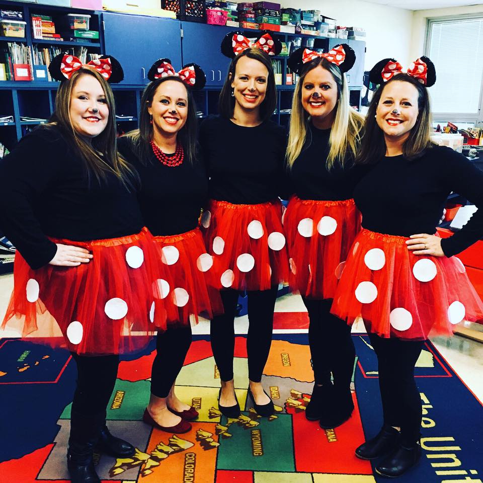 Are you allowed to dress up at school?  I've asked teachers in my Facebook group to share their favorite Teacher Halloween Costumes with you to give you some inspiration to dress up with your team. 