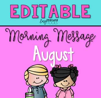 august morning message