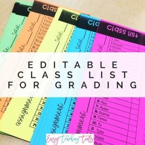 editable class list