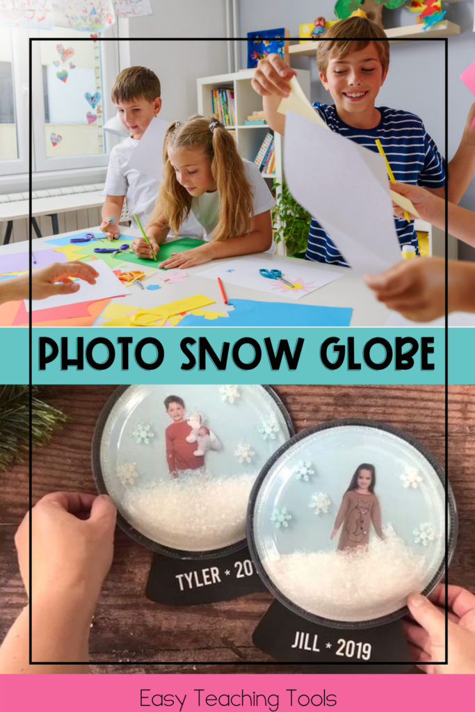 personalized photo snow globe craft 