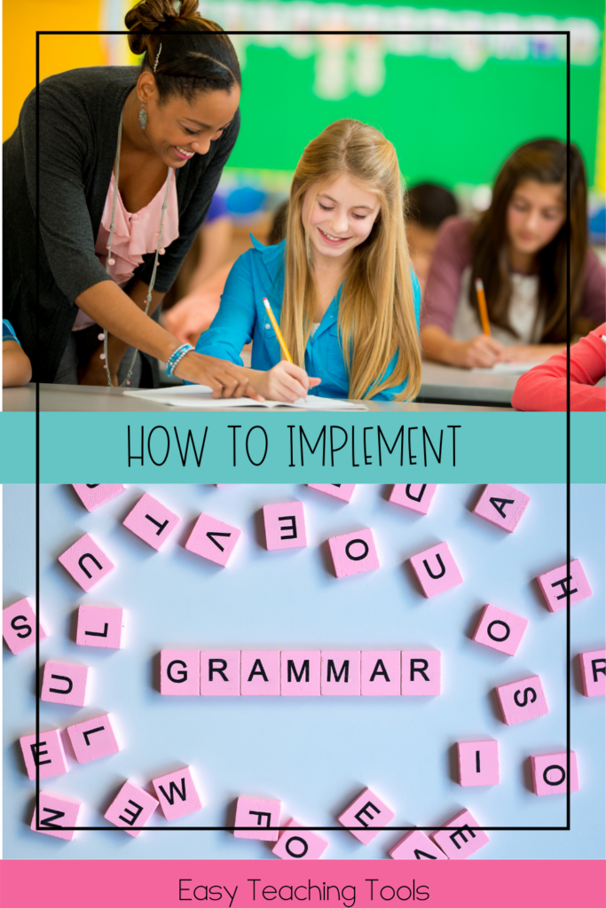 Ways to implement Grammar Mystery Pictures 
