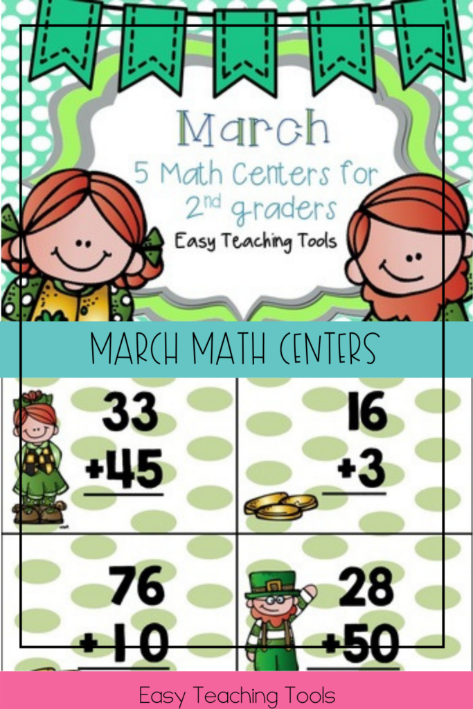 St. Patrick's Day Math Centers which are standards based and can be used for the whole month of March. 