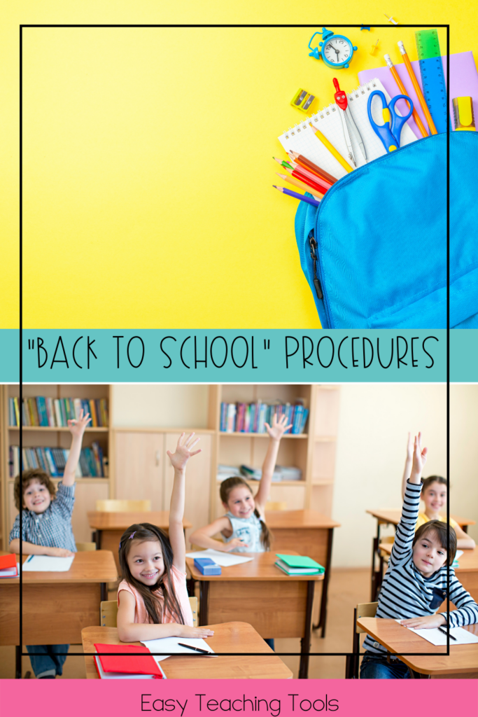 Back to School Procedures is a great way to increase student engagement after Spring Break. 