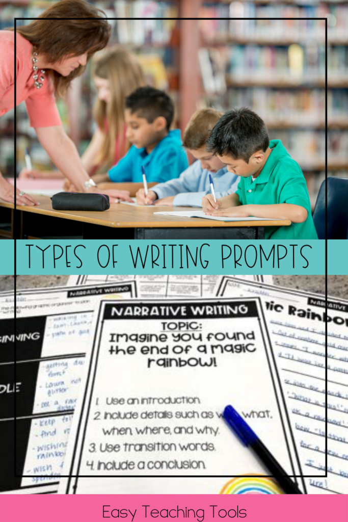 Types of narrative writing prompts which will keep students excited and engaged. 