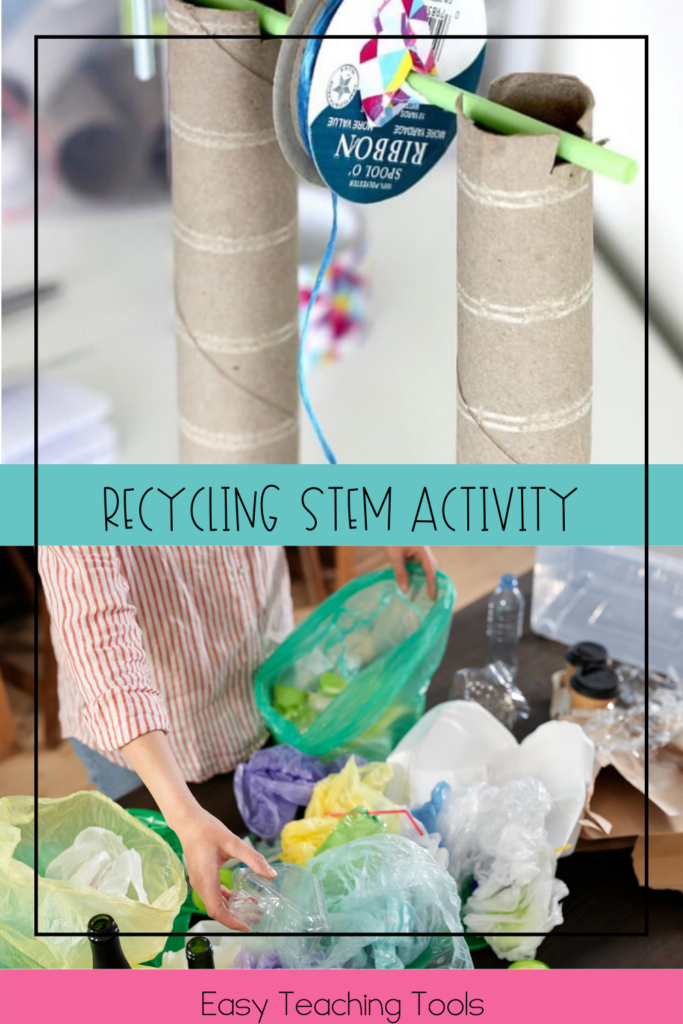 The recycling STEM activity allows your students to use recycled items and become engineers! 