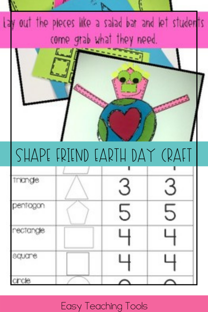This Earth Day activity will teach your students about shape attributes and geometry. 